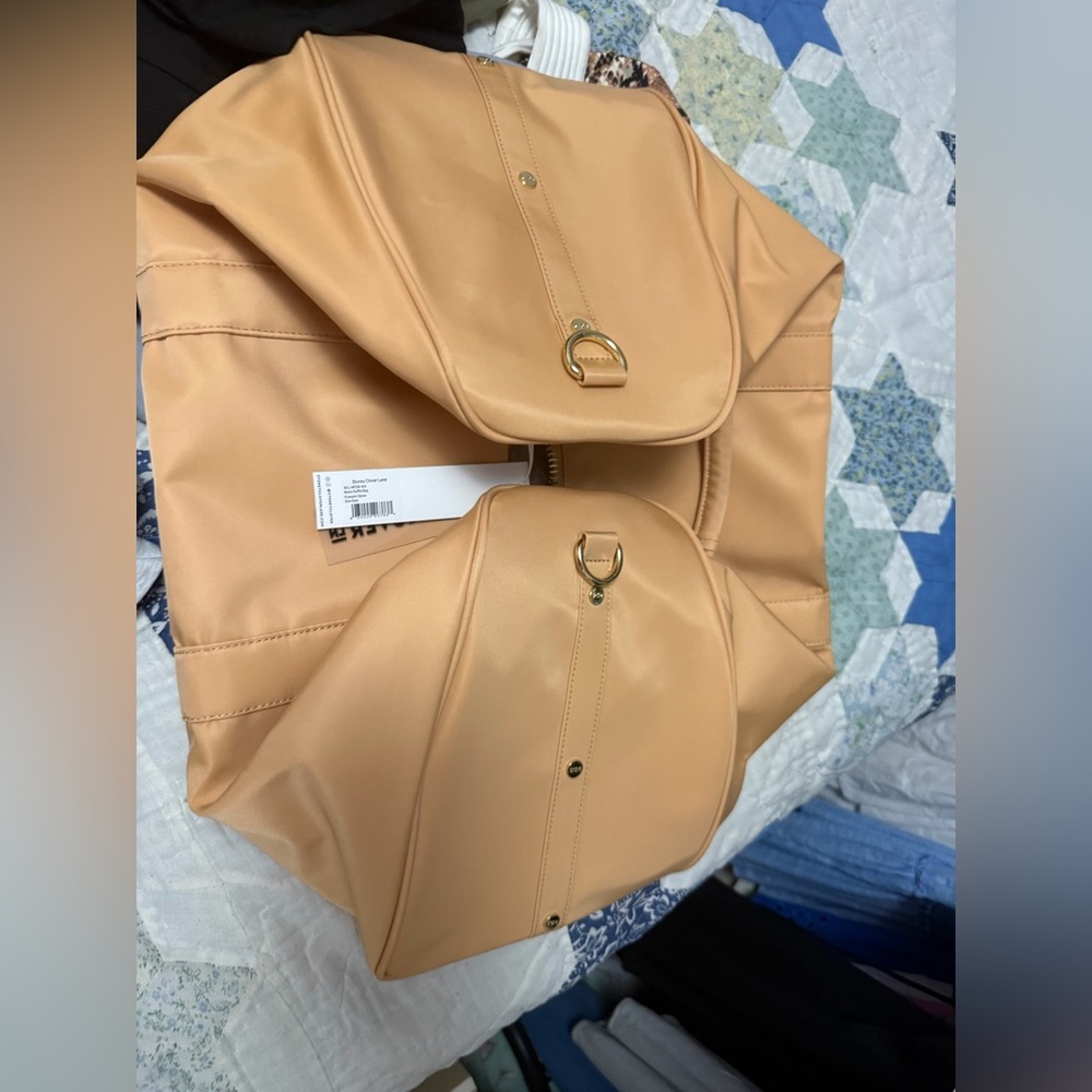 Stoney Clover Lane Classic Nylon Duffel Bag Pumpkin Spice NWT - Picture 7 of 8
